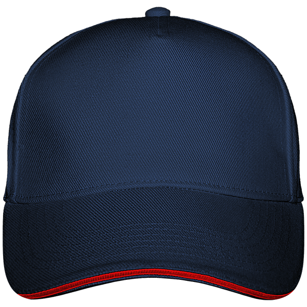 Ultimate 5 Panel Custom Cap French Navy / Classic Red