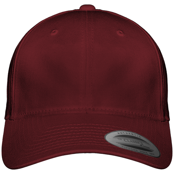 Casquette 6 panneaux flexfit classique face Burgundy
