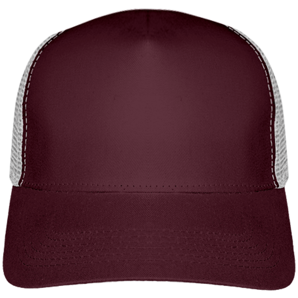 Customizable Trucker Cap For A Unique Style Burgundy / Light Grey