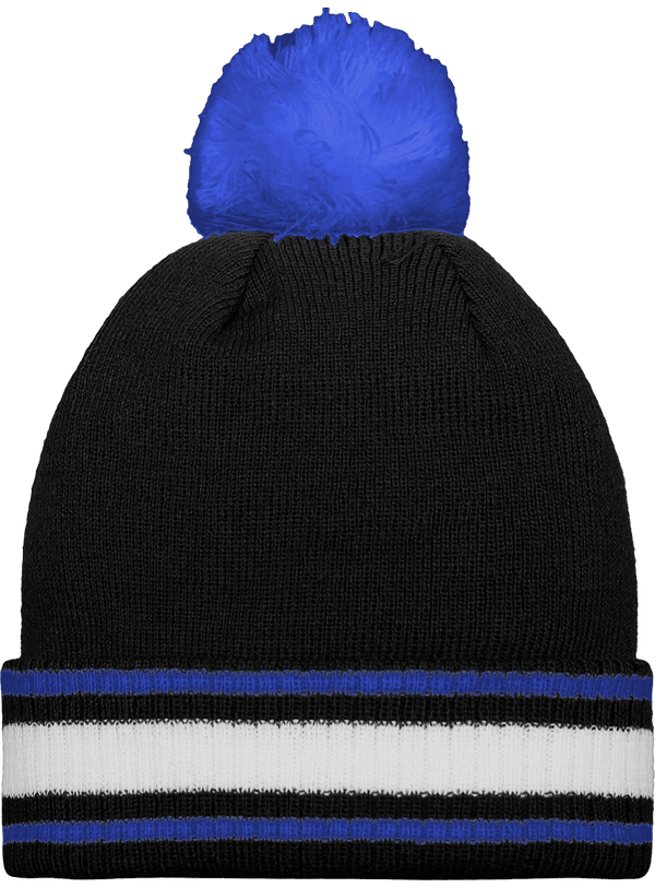 Bonnet stadium face Black / Bright Royal / White