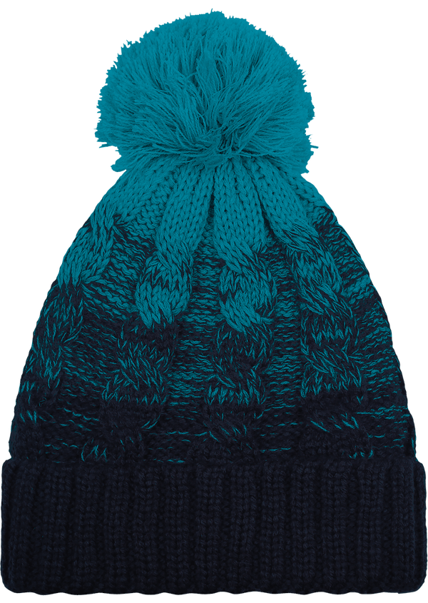 Bonnet ombre face Teal / French Navy