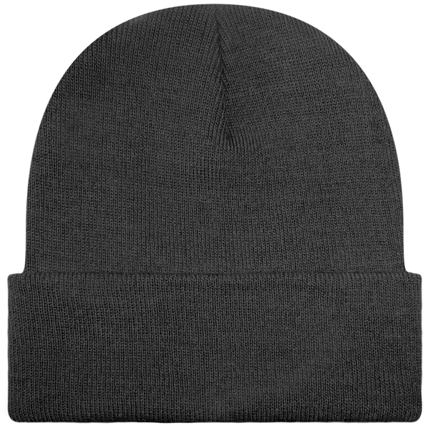 Customizable Cuff Beanie Graphite Grey