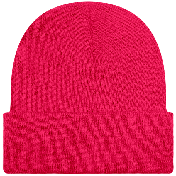 Customizable Cuff Beanie Fluorescent Pink