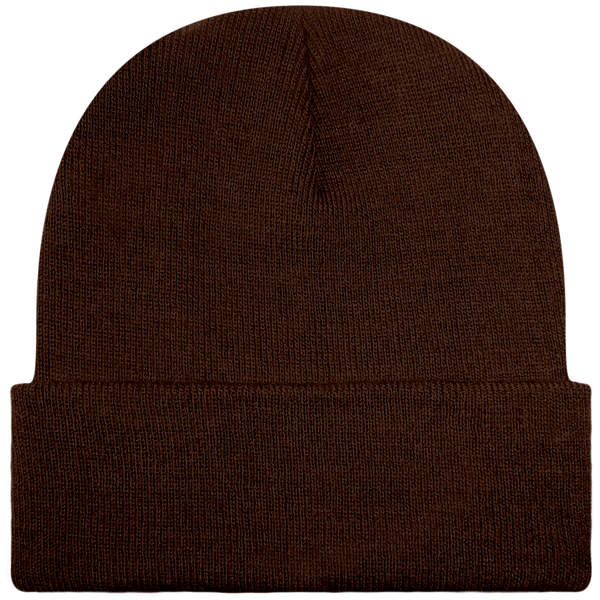 Customizable Cuff Beanie Chocolate