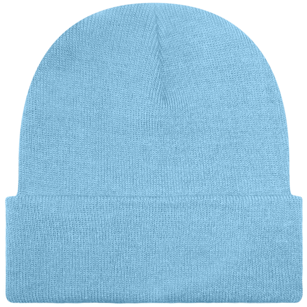 Customizable Cuff Beanie Sky Blue