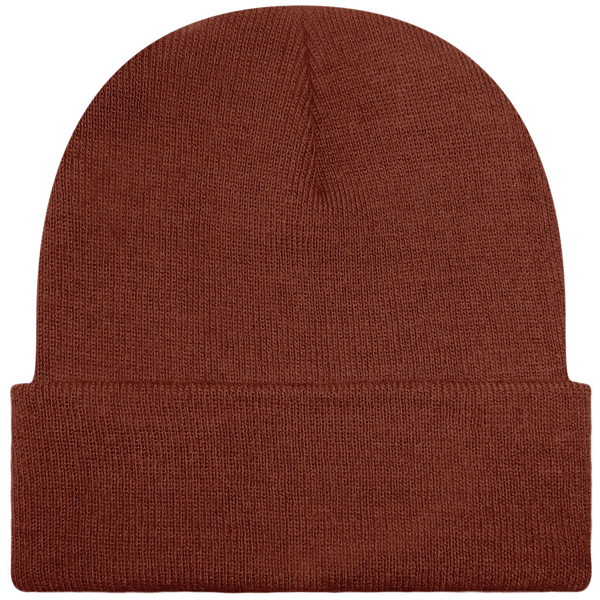 Customizable Cuff Beanie Rust