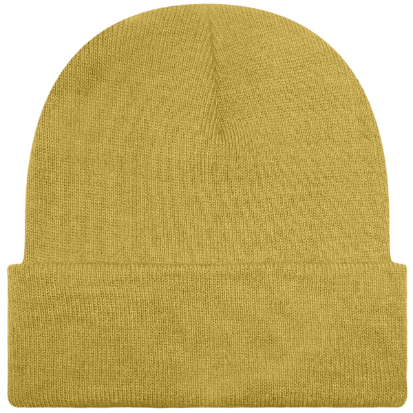 Customizable Cuff Beanie Mustard