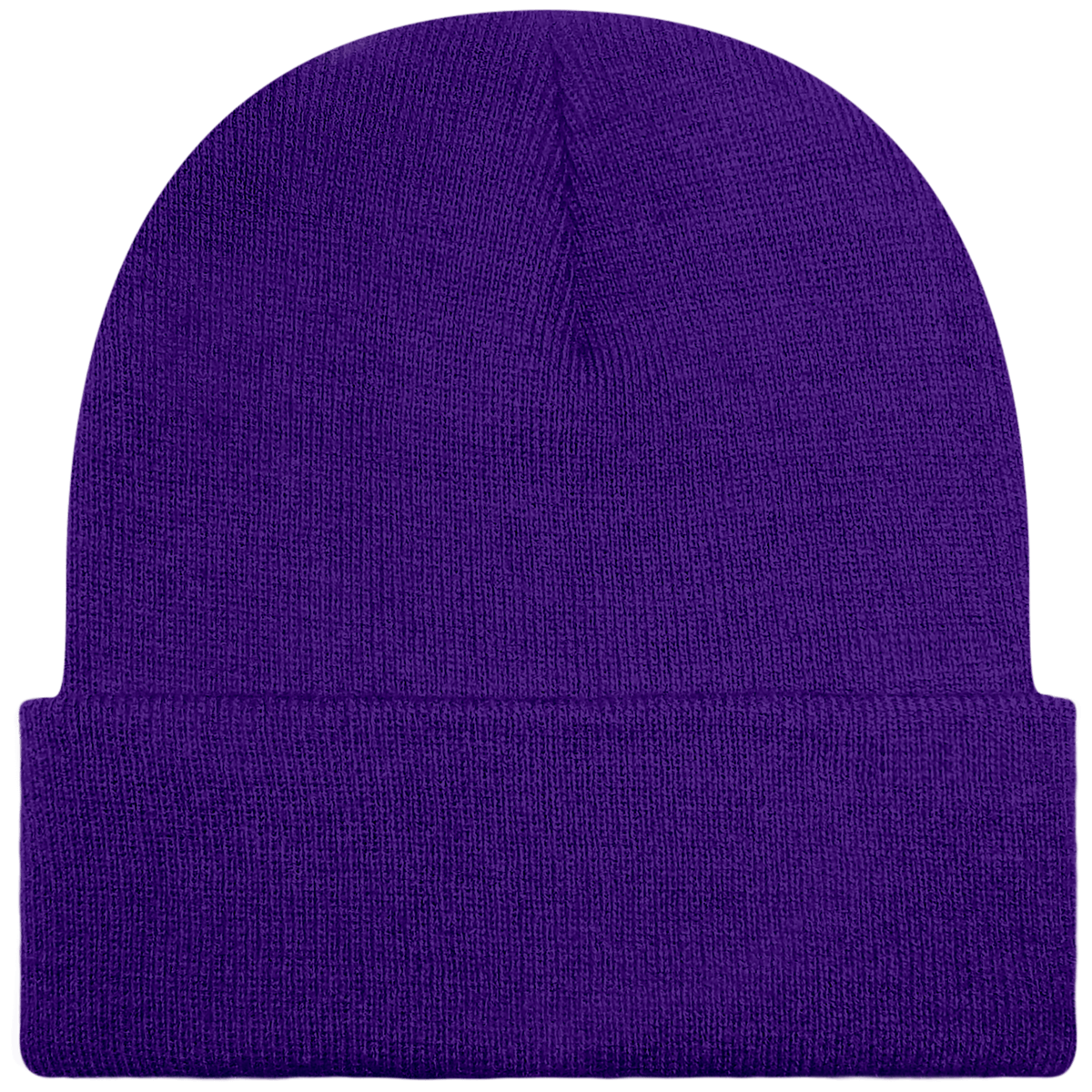 Customizable Cuff Beanie Purple