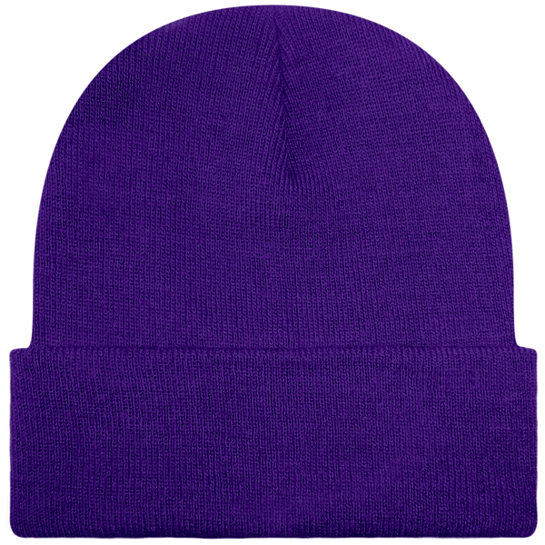 Customizable Cuff Beanie Purple