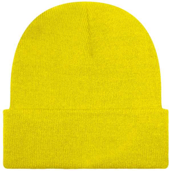 Customizable Cuff Beanie Yellow