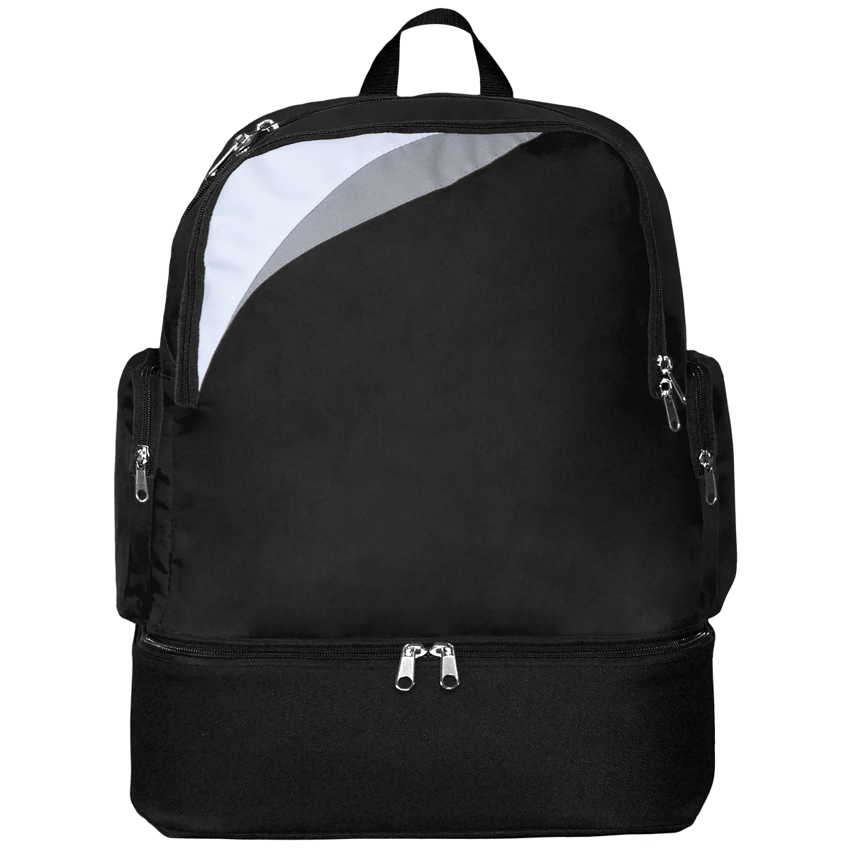 Sports Backpack Black / White / Light Grey
