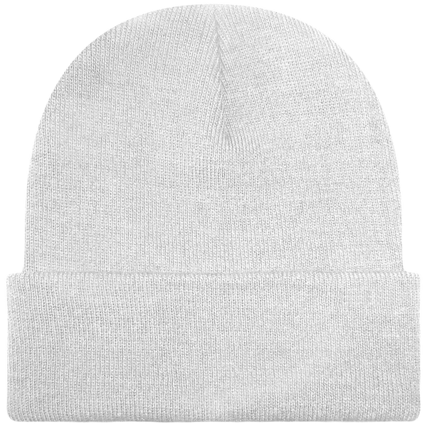 Customizable Cuff Beanie White