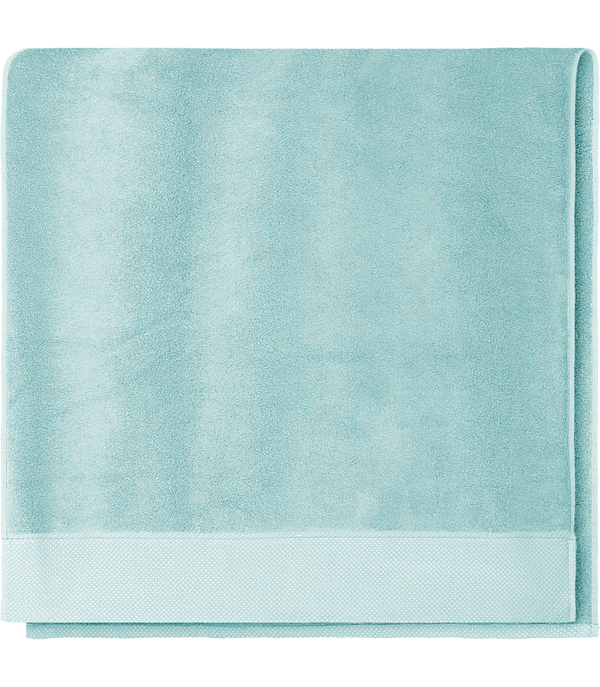 Drap de douche sensoft 70x140 cm face Bleu Artic