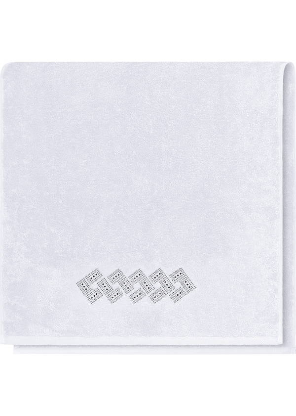 Serviette vendome 50x100 cm face Blanc