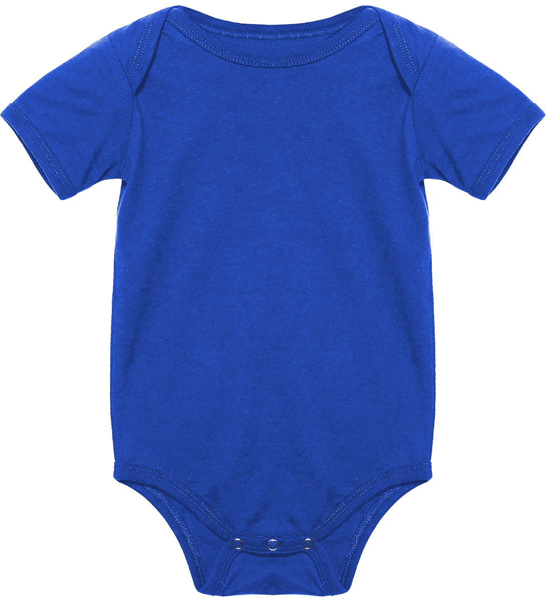 Customizable Short-Sleeved Baby Bodysuit True ROYAL