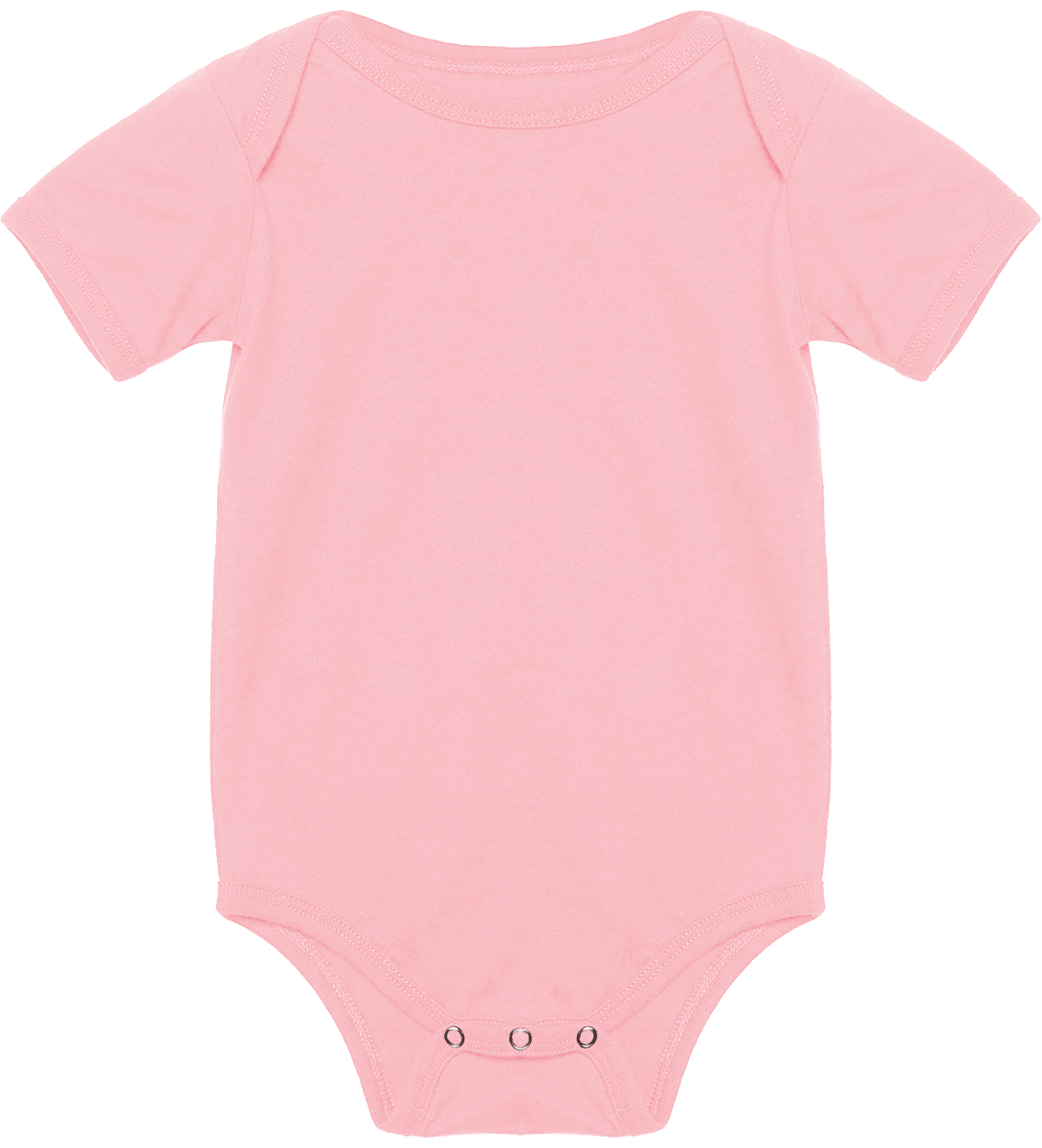 Customizable Short Sleeve Baby Onesie Pink