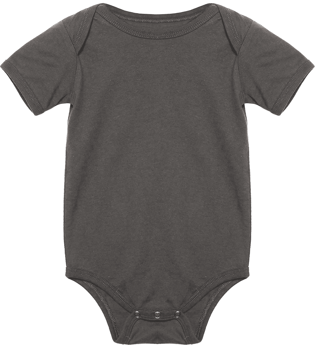 Customizable Short Sleeve Baby Onesie Asphalt