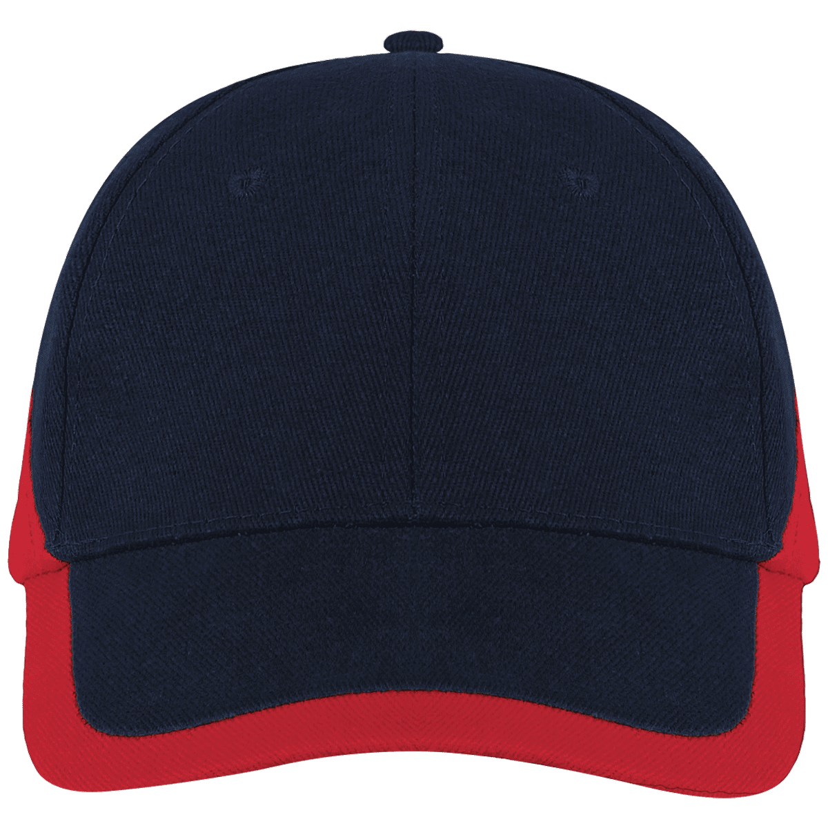 Gorra En Algodón Para Bordar  | Bicolor & Premium Navy / Red