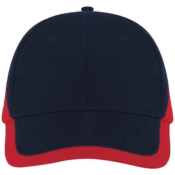 Casquette En Coton À Broder | Bicolore & Premium  Navy / Red