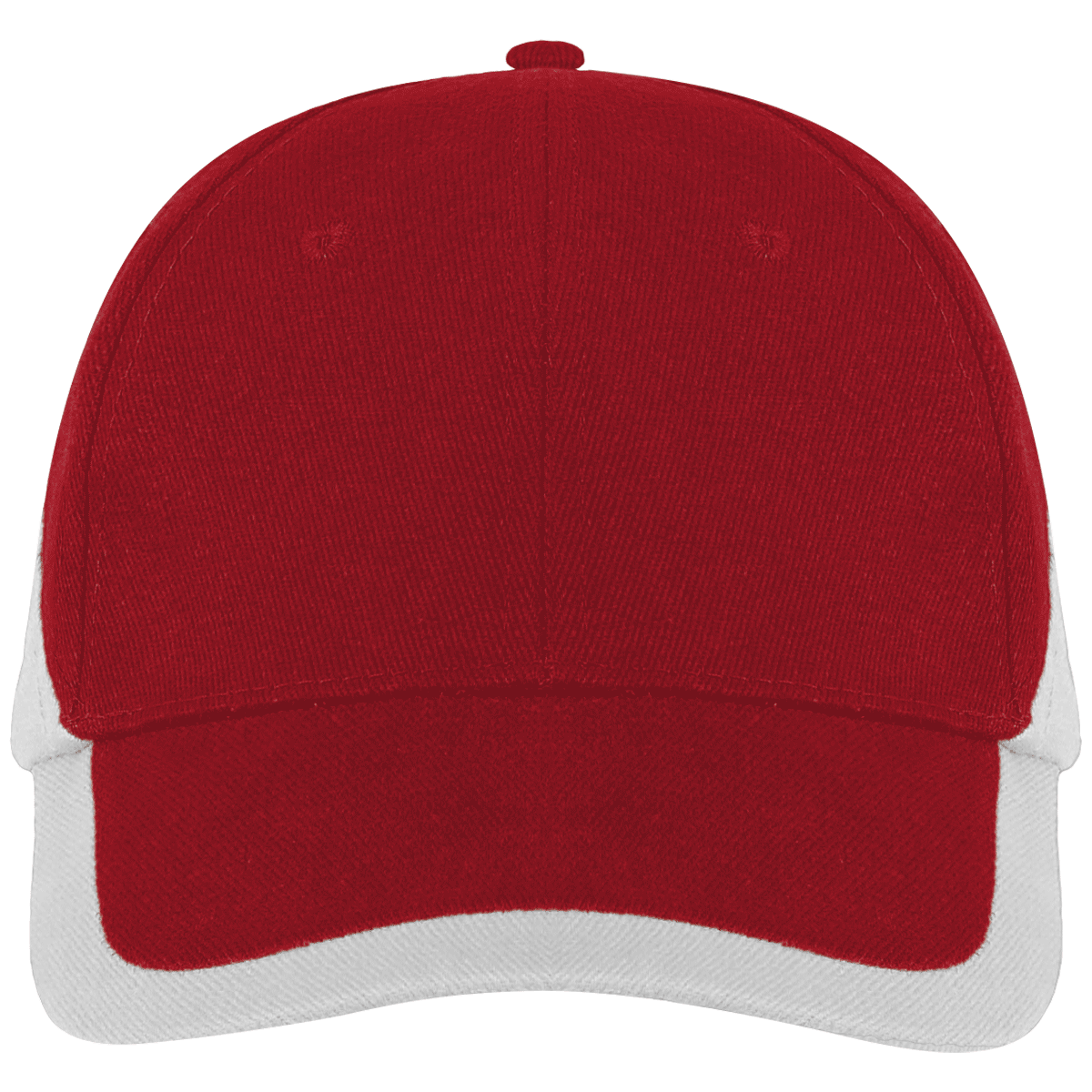 Gorra En Algodón Para Bordar  | Bicolor & Premium Red / White