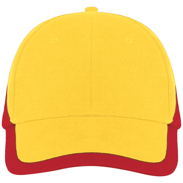 Casquette En Coton À Broder | Bicolore & Premium  Yellow / Red