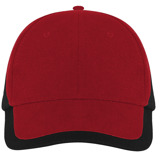 Casquette En Coton À Broder | Bicolore & Premium  Red / Black
