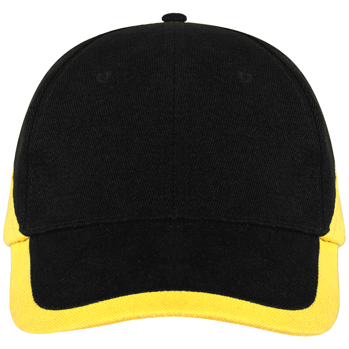 Casquette En Coton À Broder | Bicolore & Premium  Black / Yellow