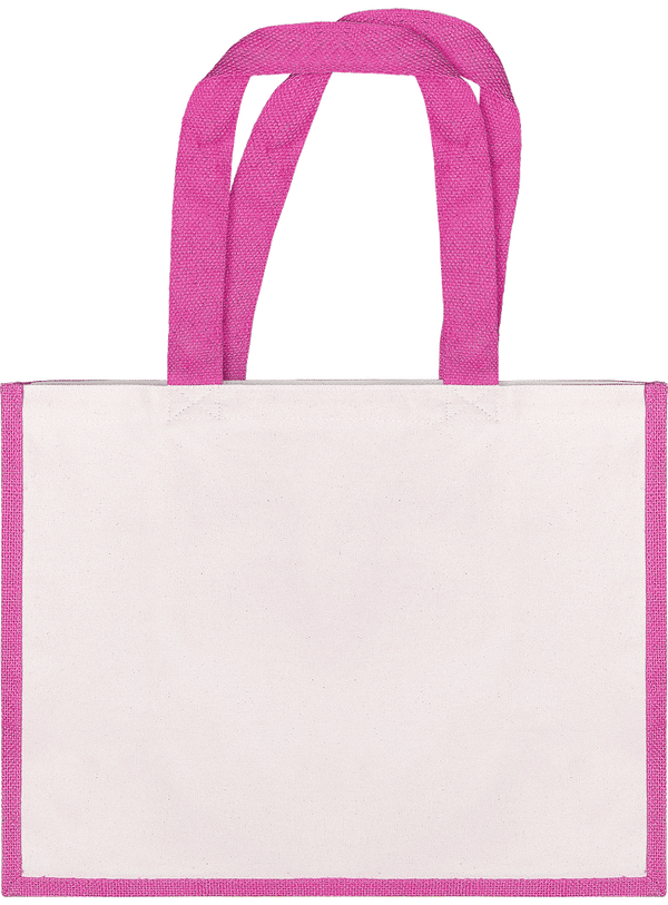 Personalisierbare Baumwolltasche | Stickerei Und Druck Fuchsia