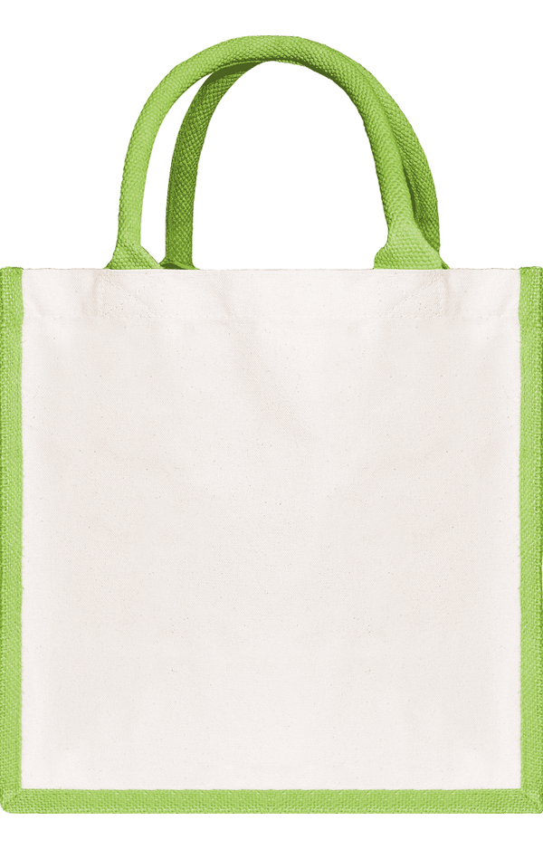 Sac En Toile De Jute Personnalisable | Broderie Et Impression  Apple Green