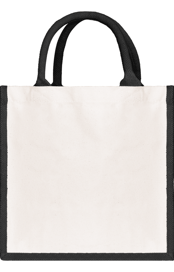 Sac En Toile De Jute Personnalisable | Broderie Et Impression  Black