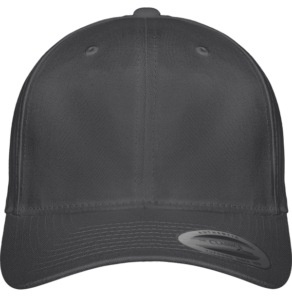 Casquette 6 panneaux baseball classique strap back face Dark Grey