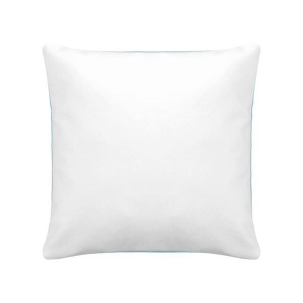 Cojín Bicolor Personalizado 40 X 40 Cm Blanc / azur