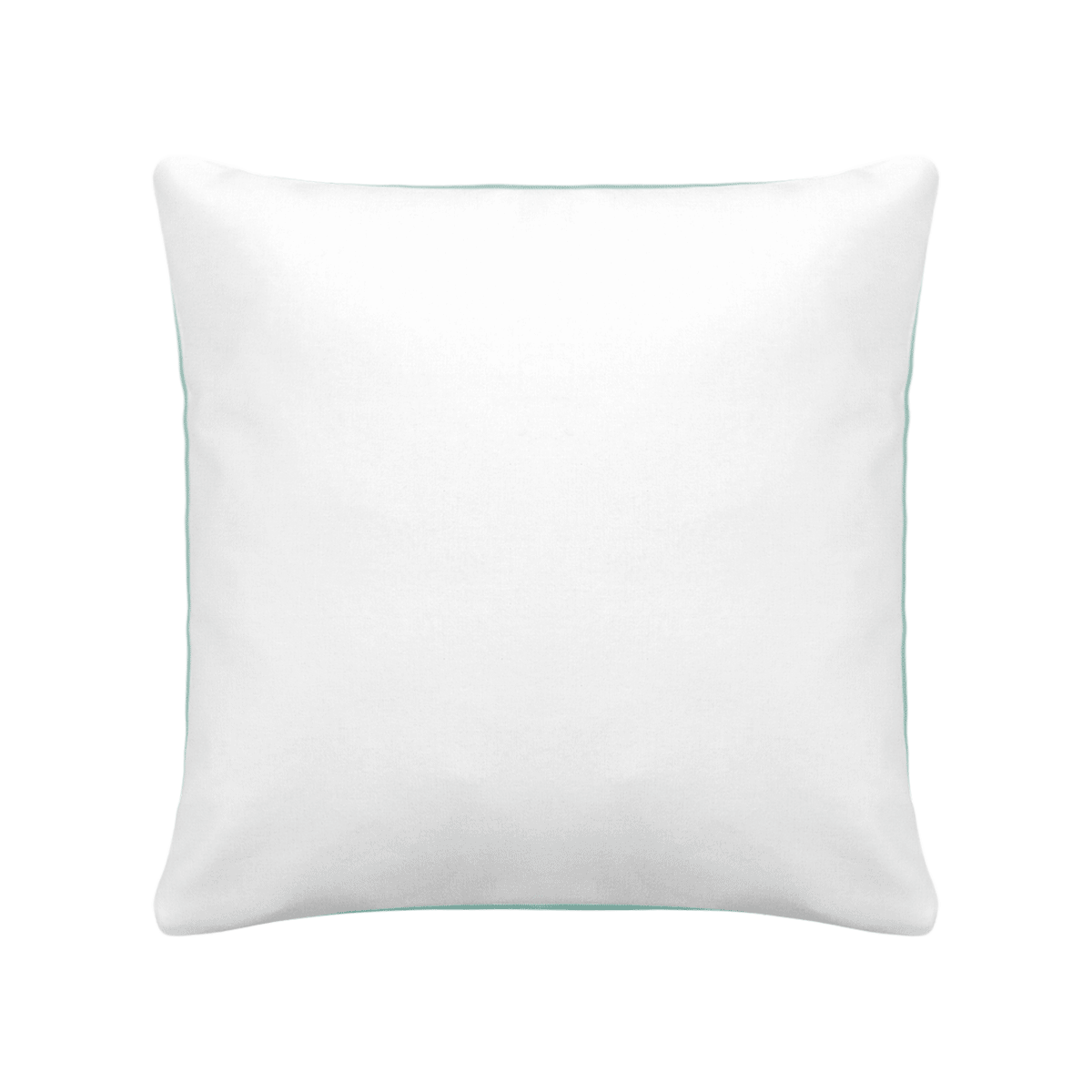 Coussin Bicolore Personnalisable 40 X 40 Cm Blanc / vert ocean