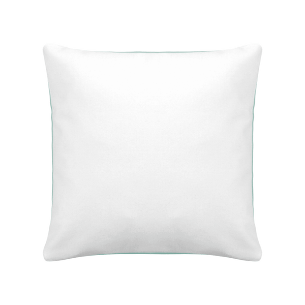 Cojín Bicolor Personalizado 40 X 40 Cm Blanc / vert ocean