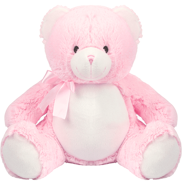 Peluche Bébé Personnalisée | Ourson Doux Et Mignon Pink