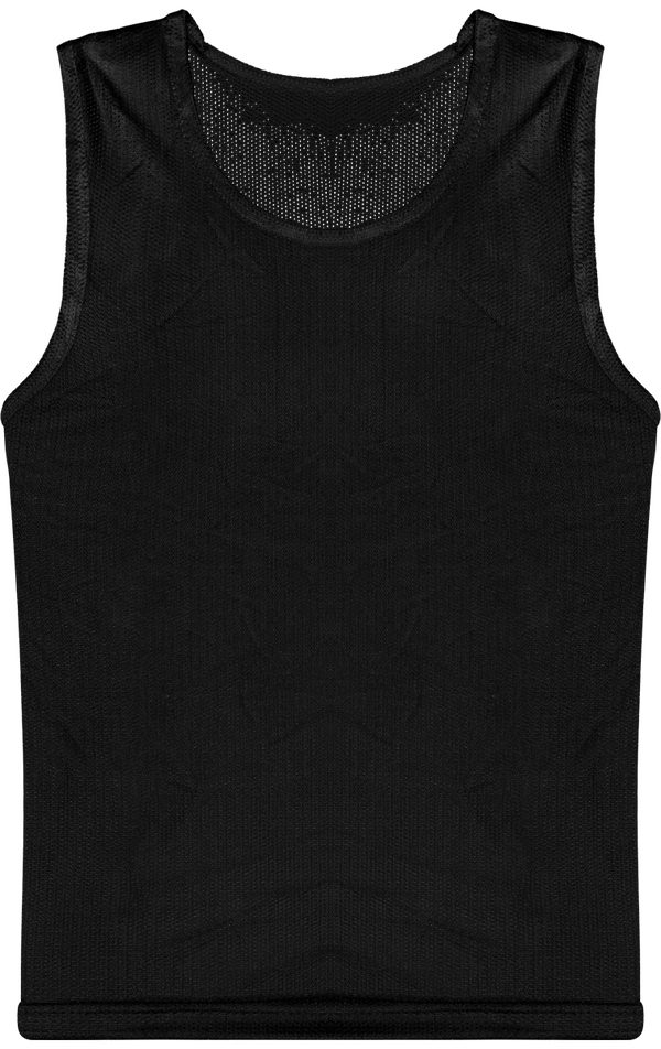 Pa043 chasuble en filet leger multisports face Black