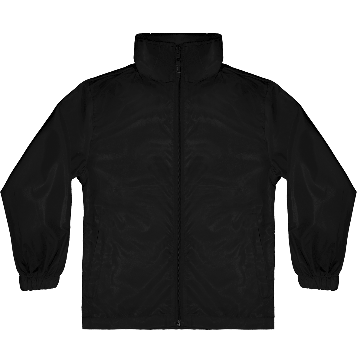 Personalisierbare Kinder-Sport-Windjacke | Stickerei Und Druck Black