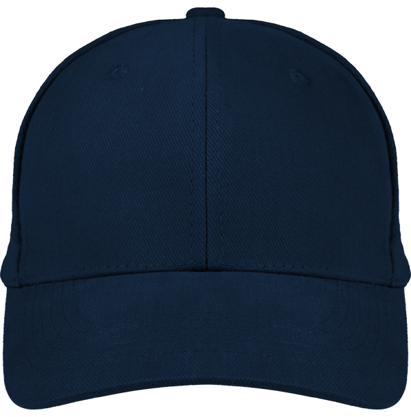 Casquette 6 Panneau En Coton Bio | Broderie Logo Et Texte Navy