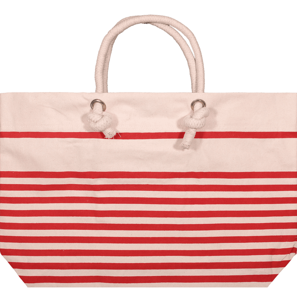 Sac De Plage Marin | Anses Cordelettes  Natural / Red