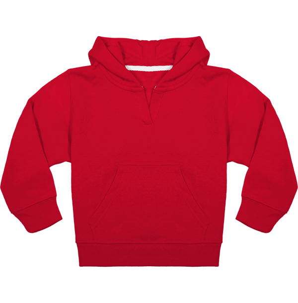 Sweat shirt bebe capuche face Red