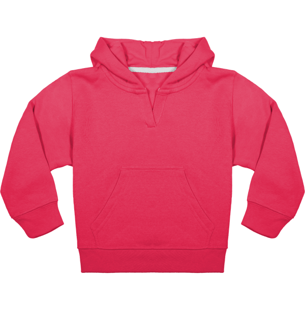Sweat shirt bebe capuche face Fuchsia