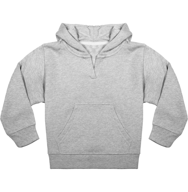 Sweat shirt bebe capuche face Heather Grey