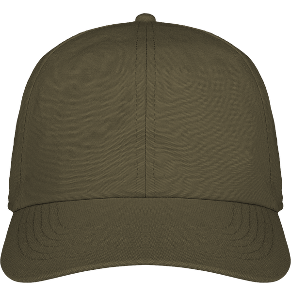 Casquette 6 panneaux en coton biologique face Olive Green