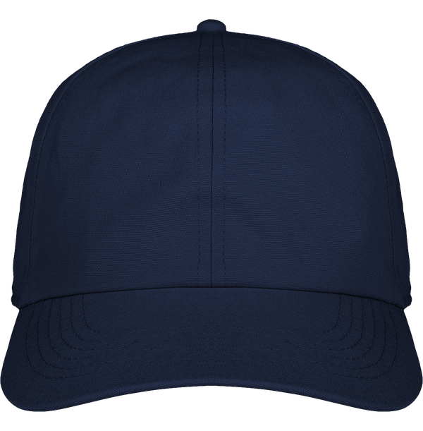 Casquette 6 panneaux en coton biologique face Oxford Navy