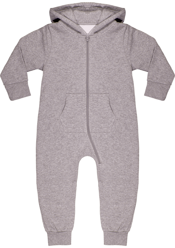 Mini grenouillere bebe face Heather Grey