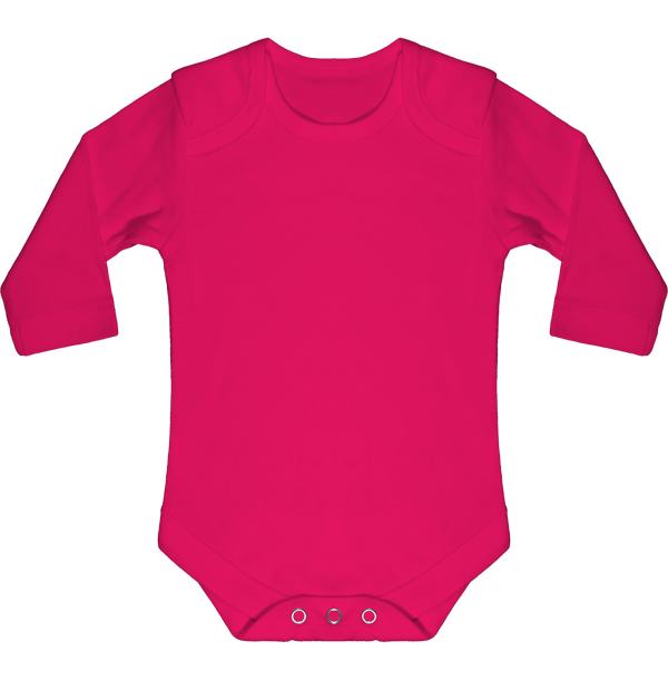 Body bebe manches longues face Fuchsia