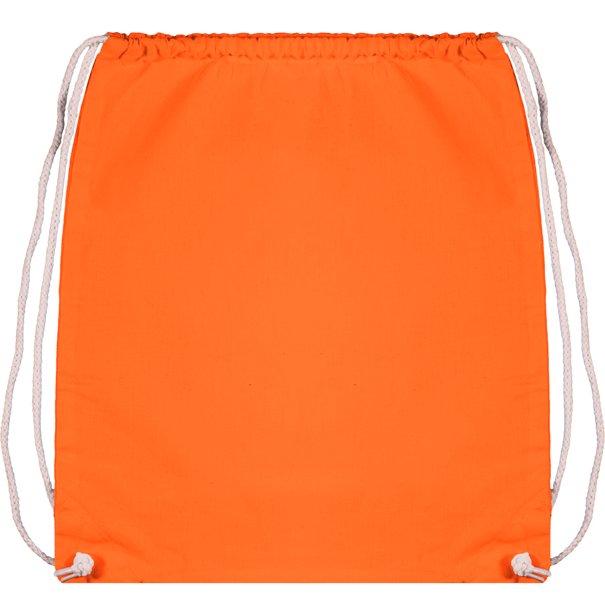 Sac En Coton Et Anses Cordelette | 100% Coton  Orange