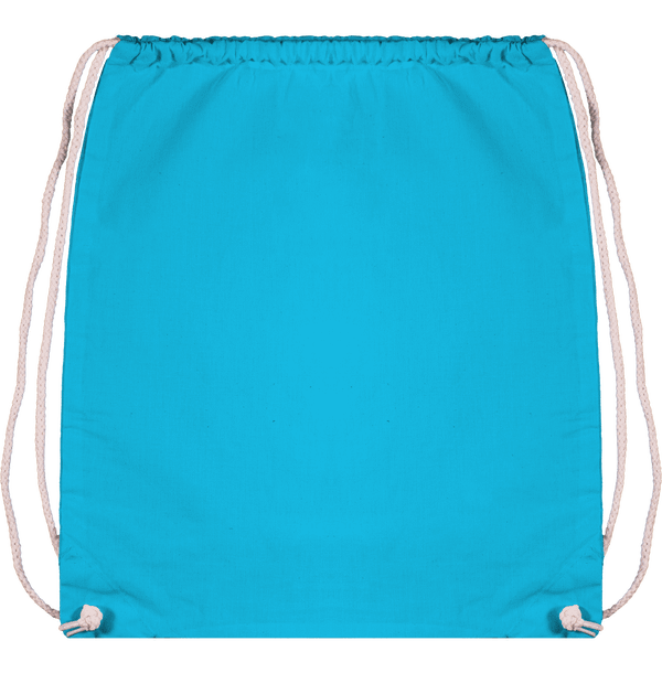 Sac de gym en coton face Surf Blue