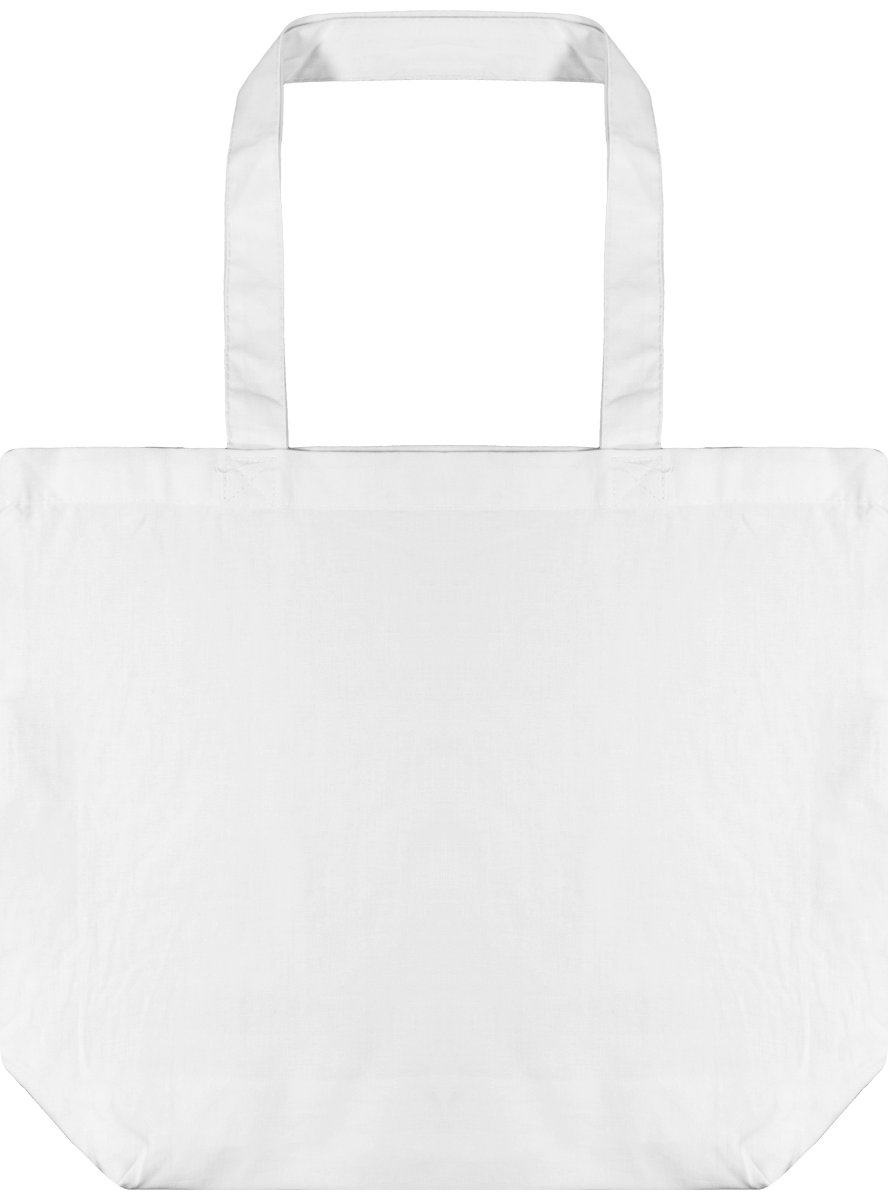 Tote Bag En Coton Certifié | Broderie Et Impression  White