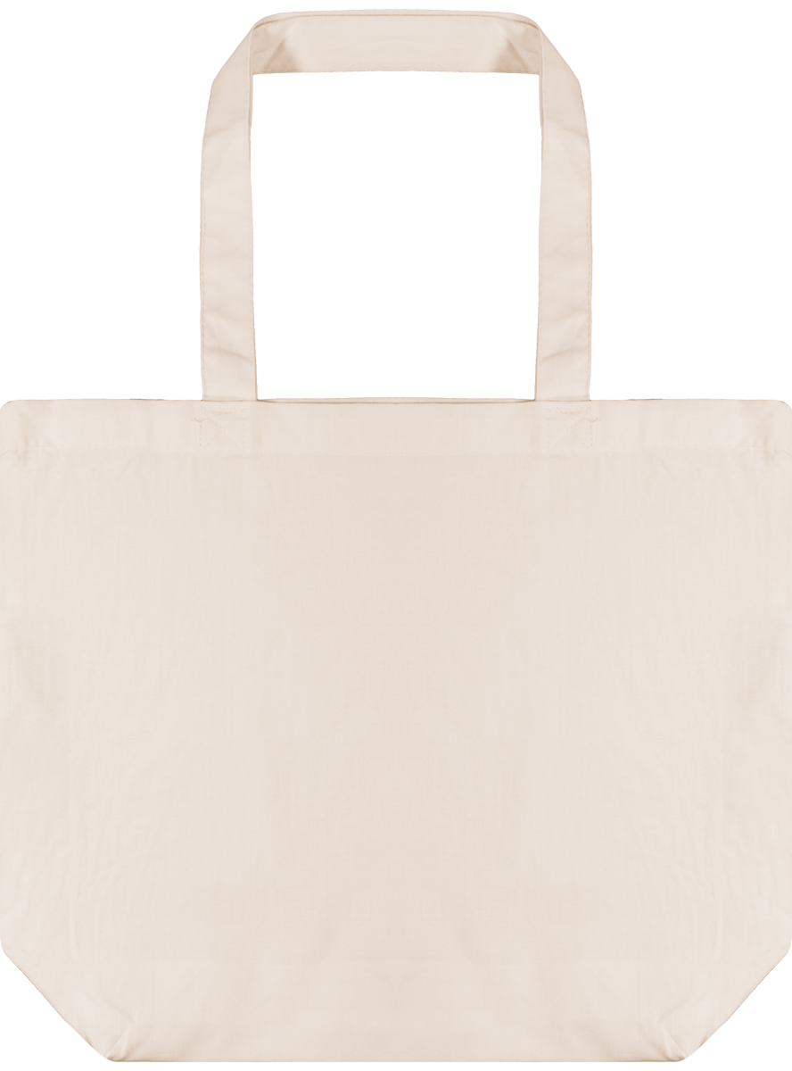 Tote Bag En Coton Certifié | Broderie Et Impression  Natural